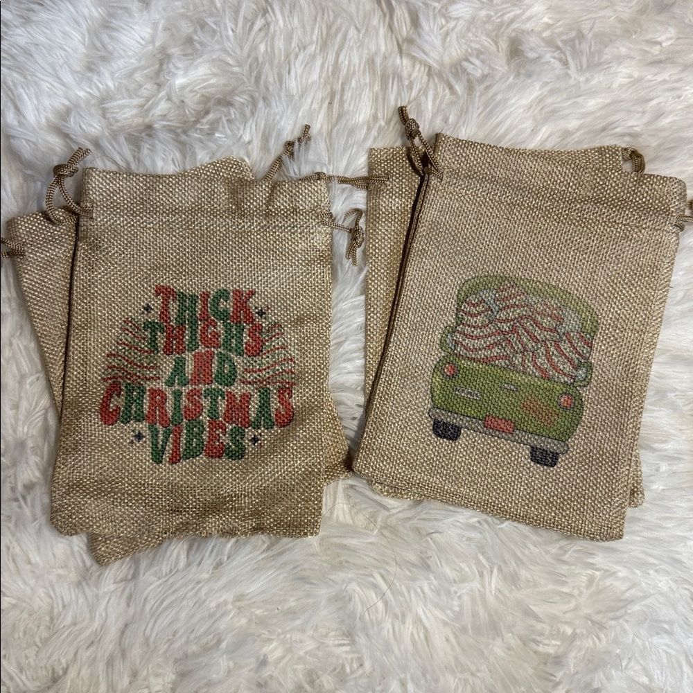 Burlap Gift Bags (Set of 4)